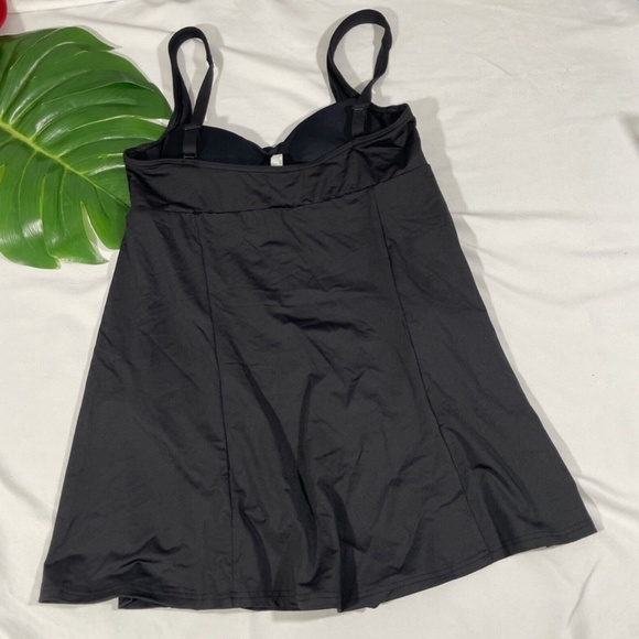NEW Sea Level Skirted Dress One Piece‎ Swimsuit in Black [ 6 US ] - Picture 9 of 12